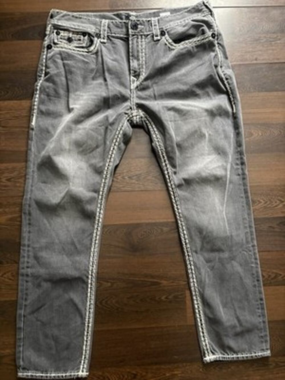 True Religion Men Rocco Relaxed Skinny Super QT Jeans 38